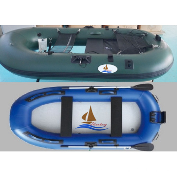 Barco de pesca de PVC inflable de gran tamaño de 2,8 m